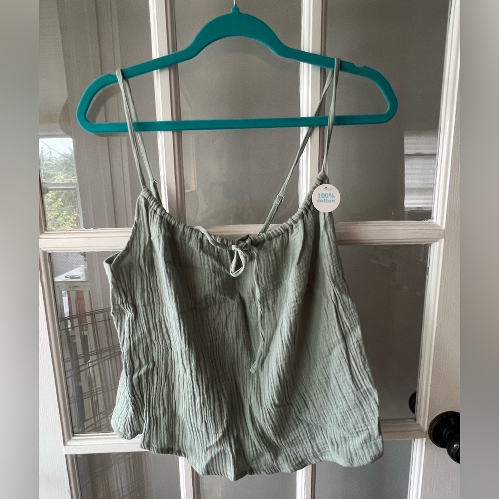 Bliss Green Women's Bohemian Flowy Cami Tank Top